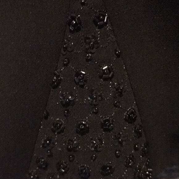 Kasper Skirt Suit Women's Size 4 Black Beaded 2-Piece Set Blazer & Skirt - Picture 5 of 12